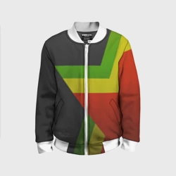 Детский бомбер 3D Black Milk Rasta Star