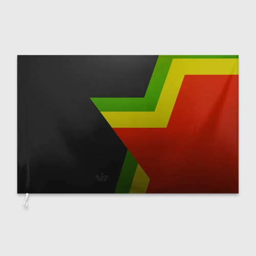 Флаг 3D Black Milk Rasta Star