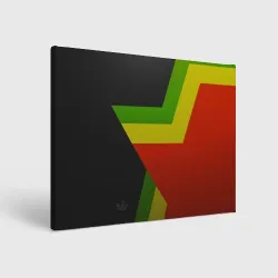 Холст прямоугольный Black Milk Rasta Star