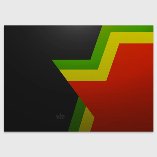 Поздравительная открытка Black Milk Rasta Star