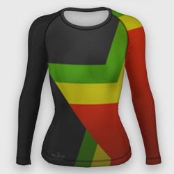 Женский рашгард 3D Black Milk Rasta Star