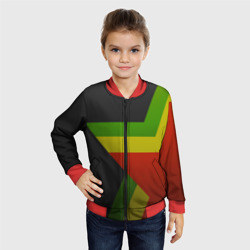 Детский бомбер 3D Black Milk Rasta Star - фото 2