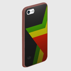 Чехол для iPhone 5/5S матовый Black Milk Rasta Star - фото 2