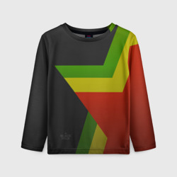 Детский лонгслив 3D Black Milk Rasta Star