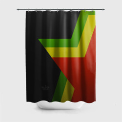 Штора 3D для ванной Black Milk Rasta Star