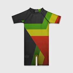 Детский купальный костюм 3D Black Milk Rasta Star