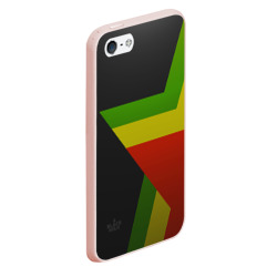 Чехол для iPhone 5/5S матовый Black Milk Rasta Star - фото 2