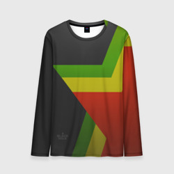 Мужской лонгслив 3D Black Milk Rasta Star