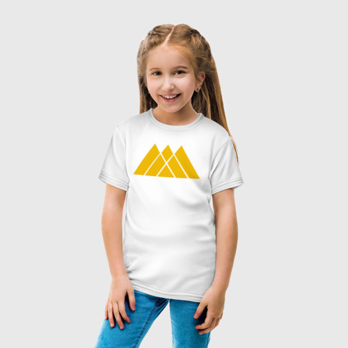 Детская футболка хлопок Warlock, цвет белый - фото 5