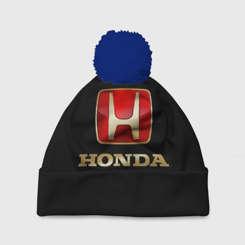 Шапка 3D c помпоном Honda