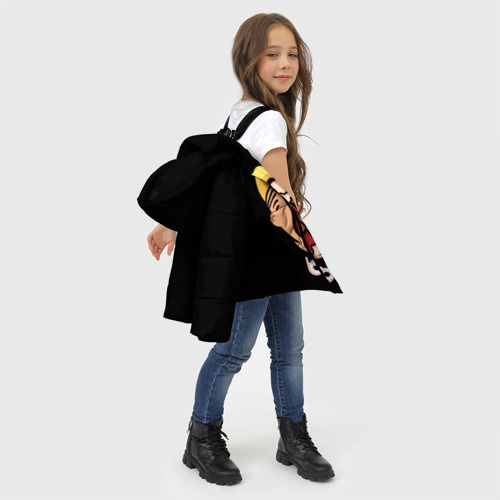 Зимняя куртка для девочек 3D с принтом Vault boy - kamikaze, фото #4