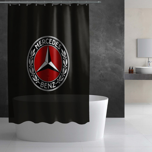 Штора 3D для ванной Mercedes-Benz - фото 2