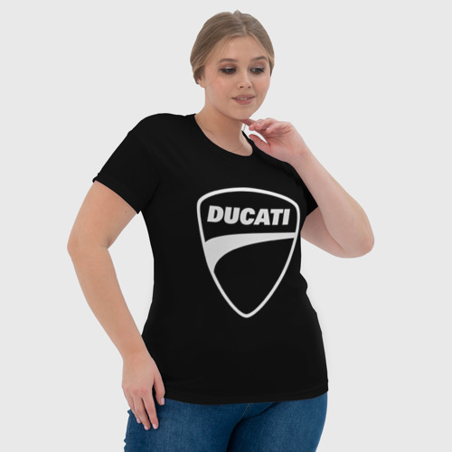 Женская футболка 3D Ducati, цвет 3D печать - фото 6