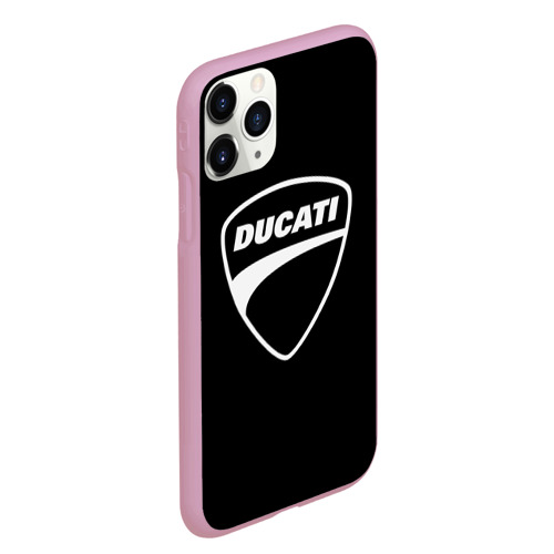 Чехол для iPhone 11 Pro Max матовый Ducati, цвет розовый - фото 3