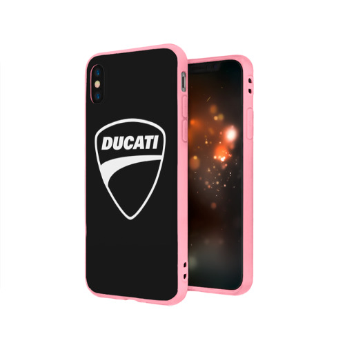 Чехол для iPhone X матовый Ducati - фото 3