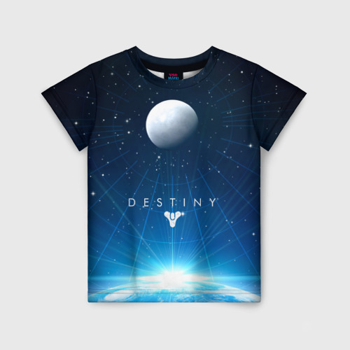 Детская футболка с принтом Destiny, вид спереди №1