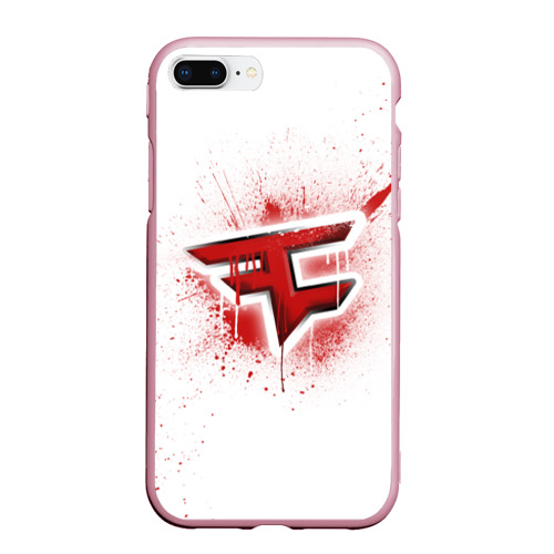 Чехол для iPhone 7Plus/8 Plus матовый cs:go - FaZe clan (White collection)