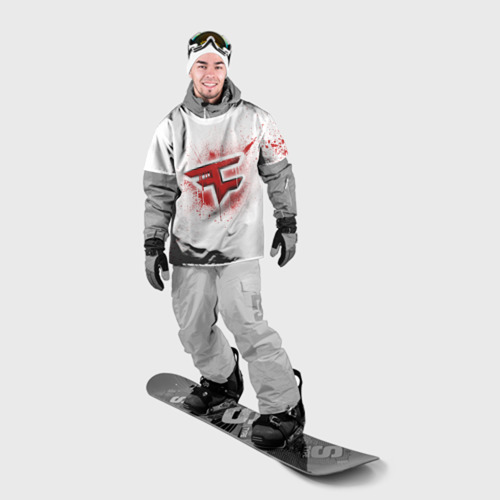 Накидка на куртку 3D cs:go - FaZe clan (White collection), цвет 3D печать - фото 3