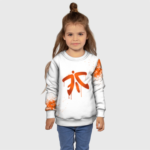 Детский свитшот 3D cs:go - Fnatic (White collection), цвет 3D печать - фото 7