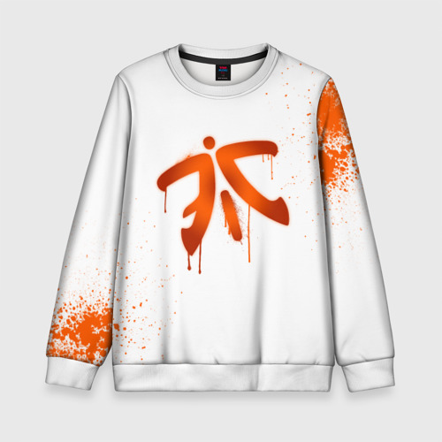 Детский свитшот 3D cs:go - Fnatic (White collection)