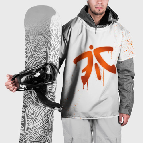 Накидка на куртку 3D cs:go - Fnatic (White collection), цвет 3D печать