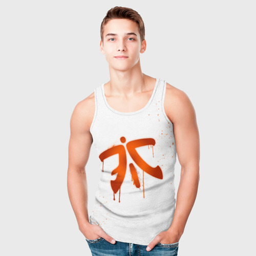 Мужская майка 3D cs:go - Fnatic (White collection), цвет 3D печать - фото 5