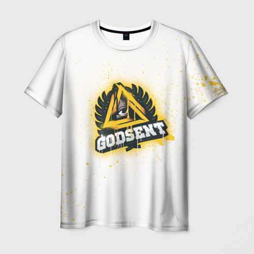 Мужская футболка 3D cs:go - Godsent (White collection), цвет 3D печать