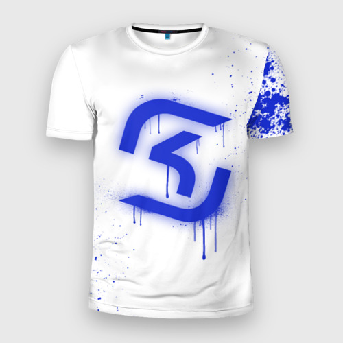 Мужская футболка 3D Slim cs:go - SK Gaming (White collection), цвет 3D печать