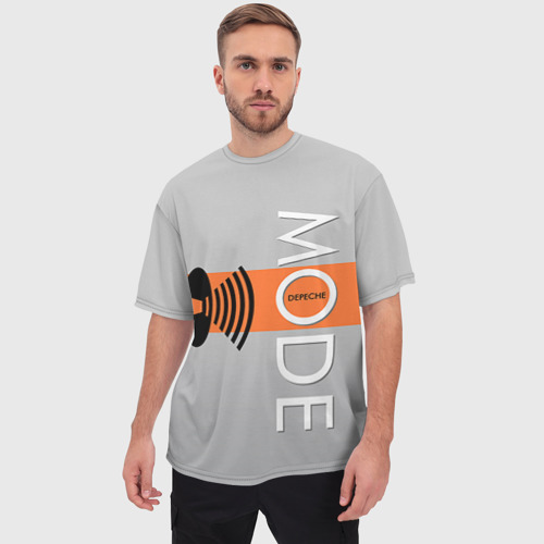 Мужская футболка oversize 3D Depeche mode, цвет 3D печать - фото 3