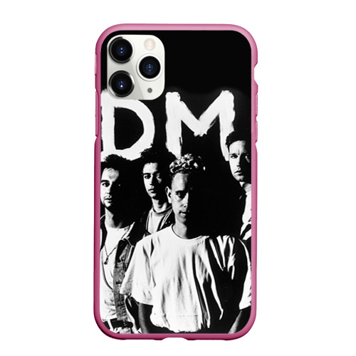 Чехол для iPhone 11 Pro Max матовый Depeche mode, цвет малиновый