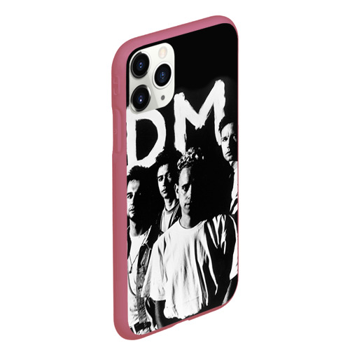 Чехол для iPhone 11 Pro Max матовый Depeche mode, цвет малиновый - фото 3