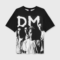 Женская футболка oversize 3D Depeche mode