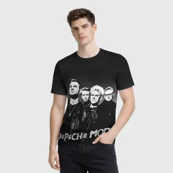 Мужская футболка 3D Depeche mode - фото 2