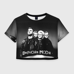 Женская футболка Crop-top 3D Depeche mode