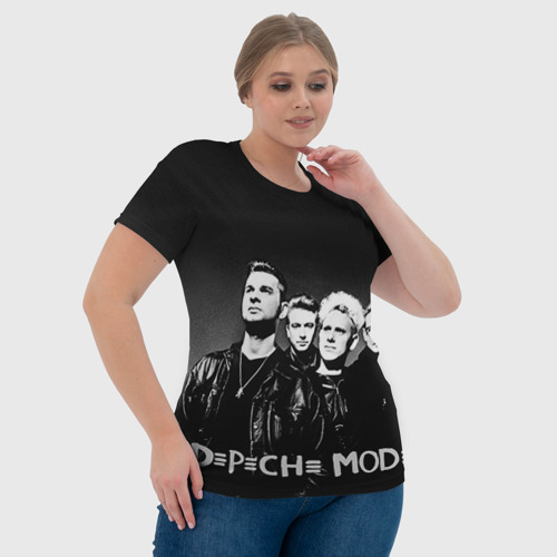 Женская футболка 3D Depeche mode, цвет 3D печать - фото 6