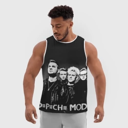 Мужская спортивная майка 3D Depeche mode - фото 2