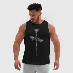 Мужская спортивная майка 3D Depeche mode - фото 2