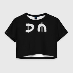 Женская футболка Crop-top 3D Depeche mode