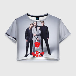 Женская футболка Crop-top 3D Depeche mode