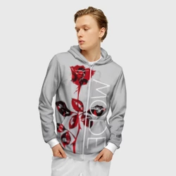 Мужская толстовка 3D на молнии Depeche mode - фото 2