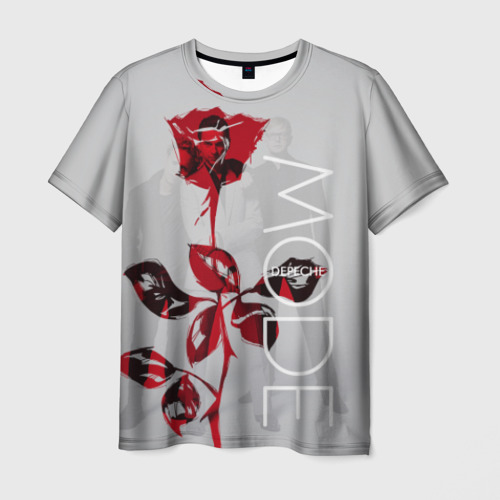 Мужская футболка с принтом Depeche mode, вид спереди №1