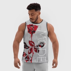 Мужская спортивная майка 3D Depeche mode - фото 2