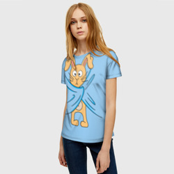 Женская футболка 3D Кролик - фото 2