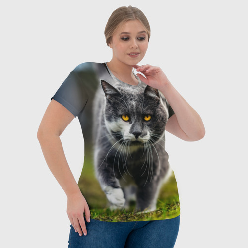 Женская футболка 3D Котэ, цвет 3D печать - фото 6