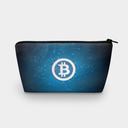 Косметичка 3D Bitcoin Blue - Биткоин