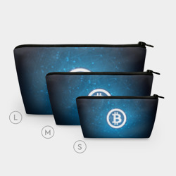 Косметичка 3D Bitcoin Blue - Биткоин - фото 2