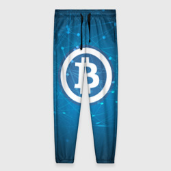 Женские брюки 3D Bitcoin Blue - Биткоин