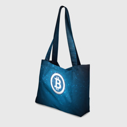 Пляжная сумка 3D Bitcoin Blue - Биткоин - фото 2