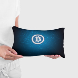 Подушка 3D антистресс Bitcoin Blue - Биткоин - фото 2