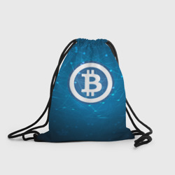 Рюкзак-мешок 3D Bitcoin Blue - Биткоин